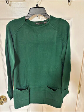 Jeanne Pierre Women's Green Sweatshirt Size Large Like New